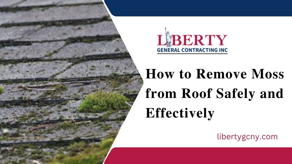 how to remove moss from roof
