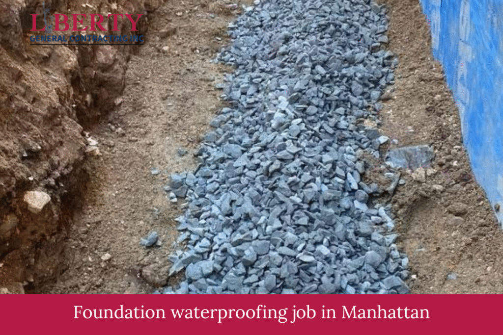 Foundation waterproofing job in Manhattan (3)