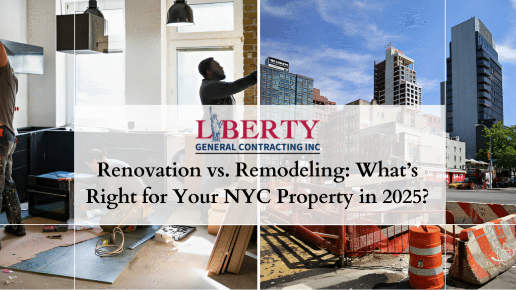 renovation vs remodeling in NYC