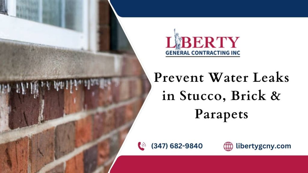 Prevent Water Leaks in Stucco, Brick and Parapets