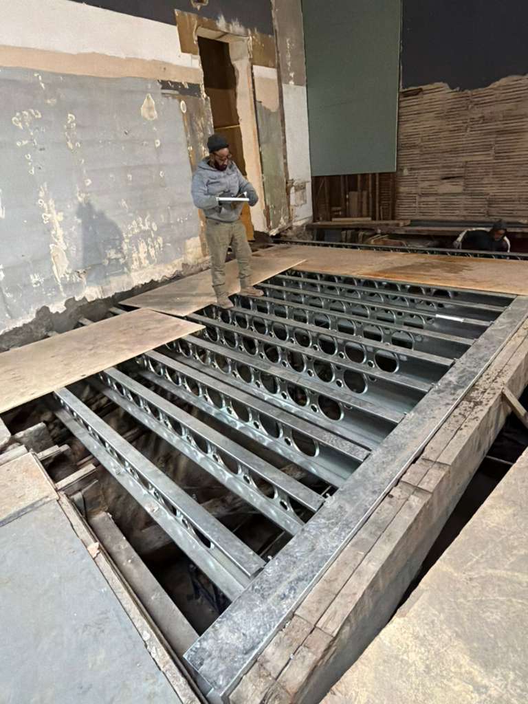 galvanized steel beam installation