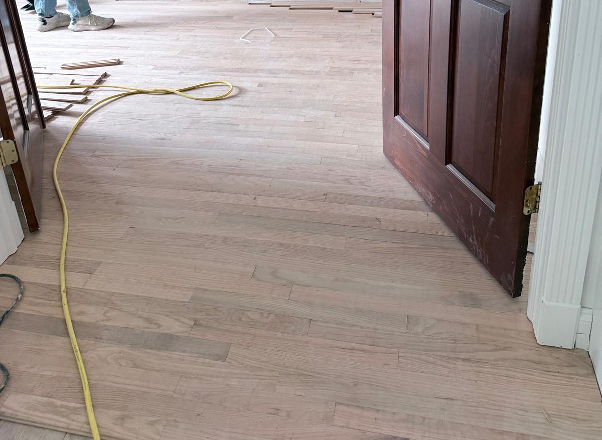 Hardwood floor installation