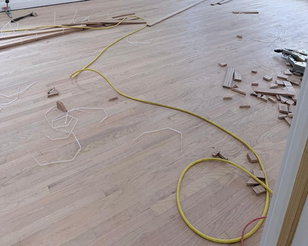 Hardwood floor installation project in nyc