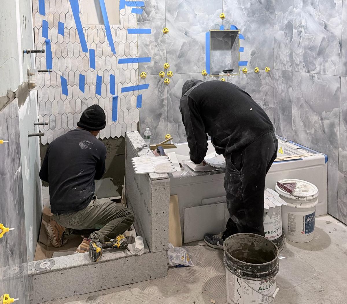 bathroom renovation project